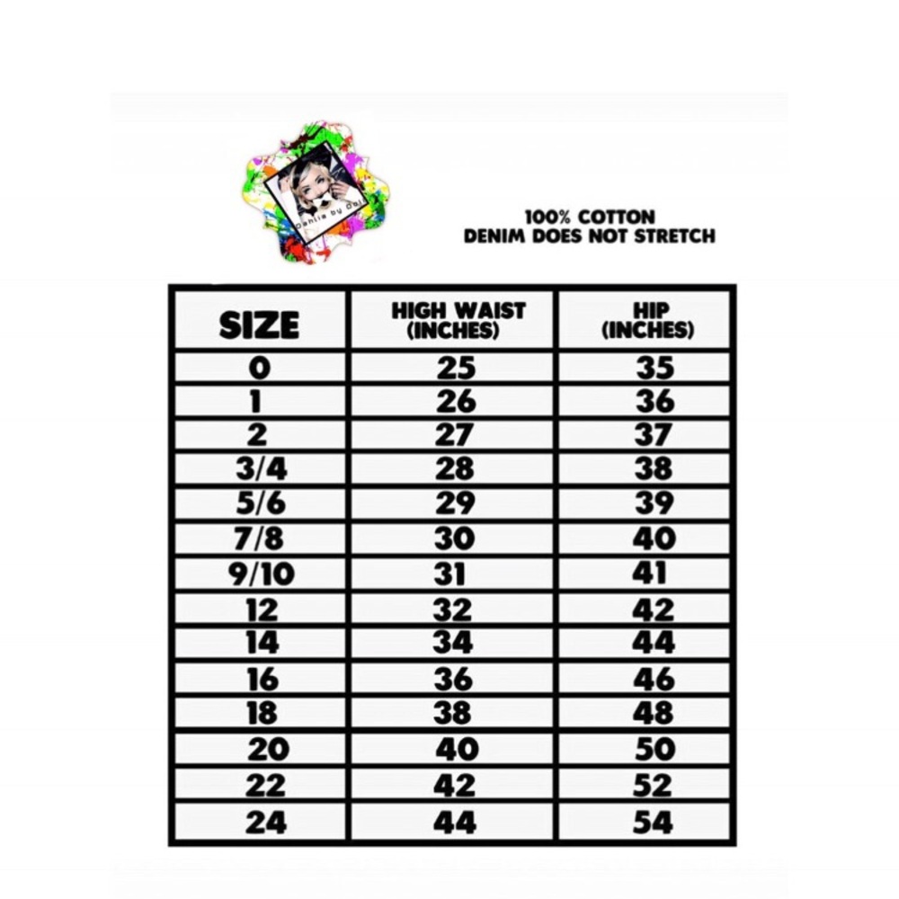 Custom Denim Sizing..